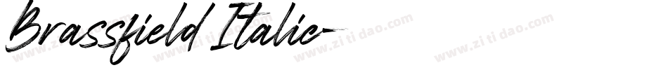 Brassfield Italic字体转换